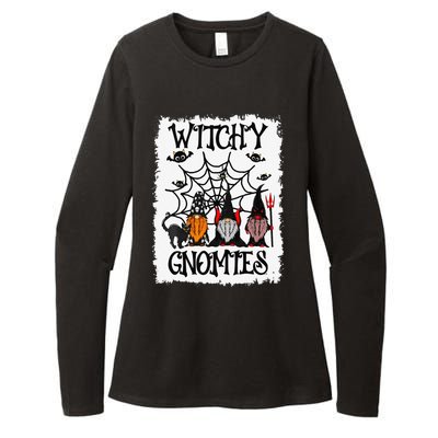 Witchy Gnomies Funny Gnome Halloween Matching Costume Gift Womens CVC Long Sleeve Shirt