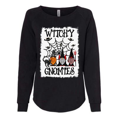 Witchy Gnomies Funny Gnome Halloween Matching Costume Gift Womens California Wash Sweatshirt