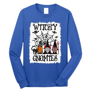 Witchy Gnomies Funny Gnome Halloween Matching Costume Gift Long Sleeve Shirt