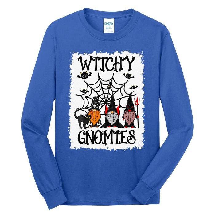 Witchy Gnomies Funny Gnome Halloween Matching Costume Gift Tall Long Sleeve T-Shirt