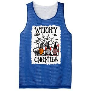 Witchy Gnomies Funny Gnome Halloween Matching Costume Gift Mesh Reversible Basketball Jersey Tank