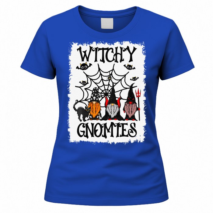 Witchy Gnomies Funny Gnome Halloween Matching Costume Gift Women's T-Shirt