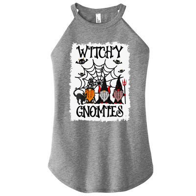 Witchy Gnomies Funny Gnome Halloween Matching Costume Gift Women's Perfect Tri Rocker Tank