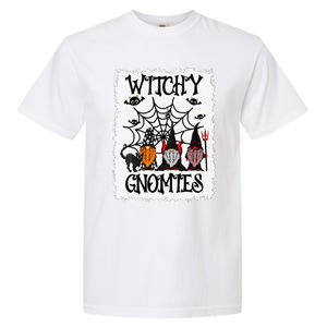 Witchy Gnomies Funny Gnome Halloween Matching Costume Gift Garment-Dyed Heavyweight T-Shirt