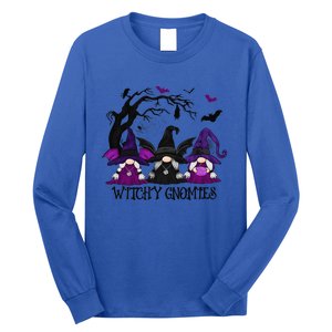 Witchy Gnomies Funny Gnome Halloween Matching Costume Long Sleeve Shirt