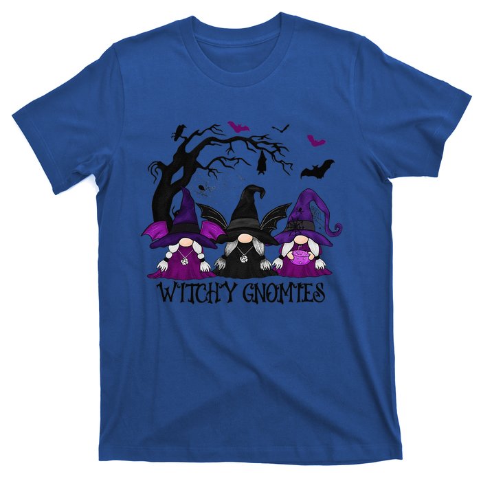 Witchy Gnomies Funny Gnome Halloween Matching Costume T-Shirt