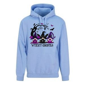 Witchy Gnomies Funny Gnome Halloween Matching Costume Unisex Surf Hoodie