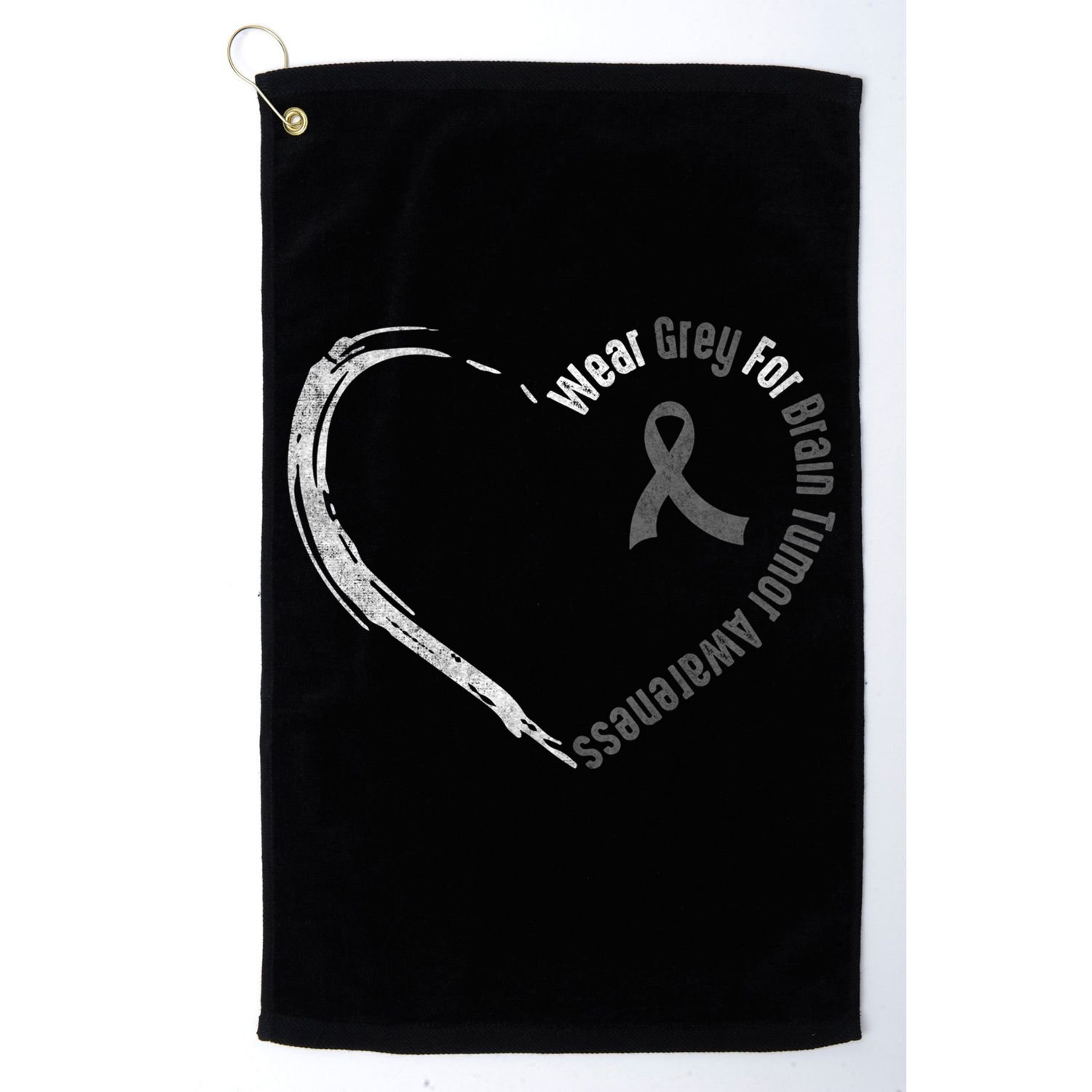 Wear Grey For Brain Tumor Awareness Brain Cancer Cool Gift Golf Towel