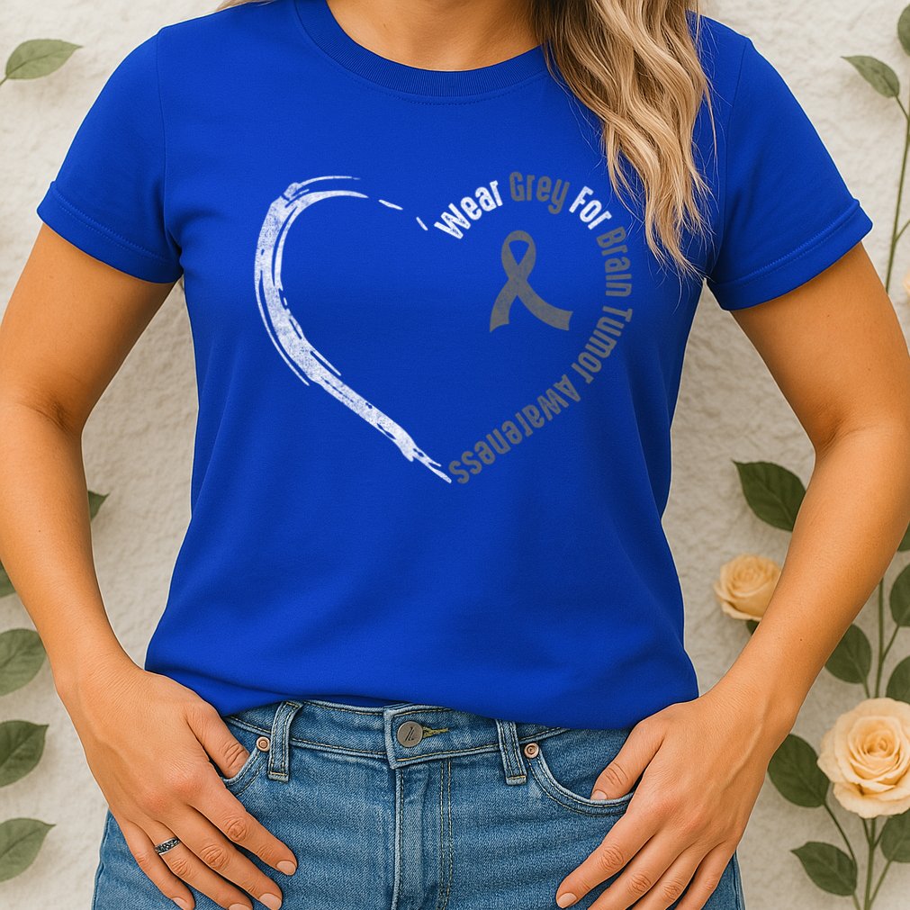 Wear Grey For Brain Tumor Awareness Brain Cancer Cool Gift Womens T-Shirt