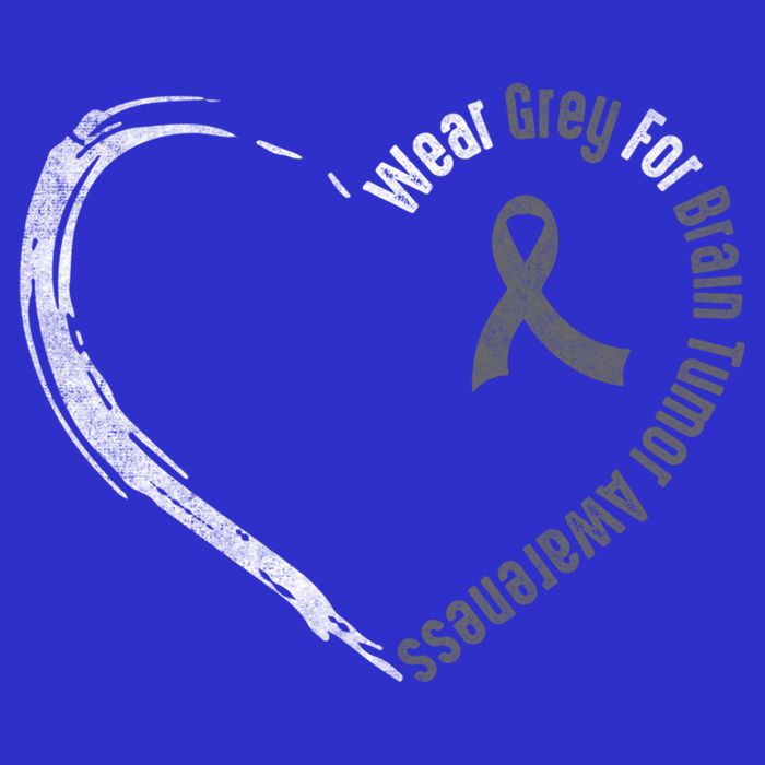Wear Grey For Brain Tumor Awareness Brain Cancer Cool Gift Womens T-Shirt