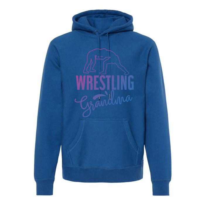 Wrestling Grandma For Wrestling Grandmother Gift Premium Hoodie