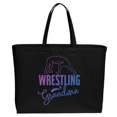 Wrestling Grandma For Wrestling Grandmother Gift Cotton Canvas Jumbo Tote