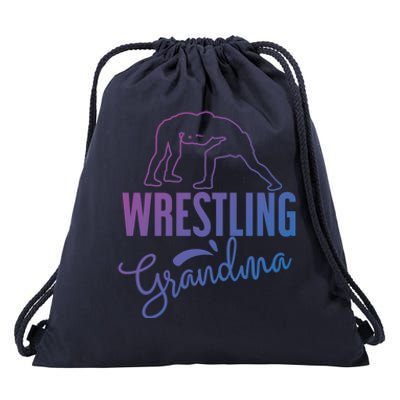 Wrestling Grandma For Wrestling Grandmother Gift Drawstring Bag