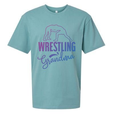 Wrestling Grandma For Wrestling Grandmother Gift Sueded Cloud Jersey T-Shirt