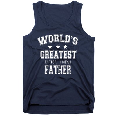 Worlds Greatest Farter Funny Fathers Day Tank Top