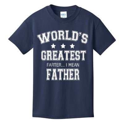 Worlds Greatest Farter Funny Fathers Day Kids T-Shirt