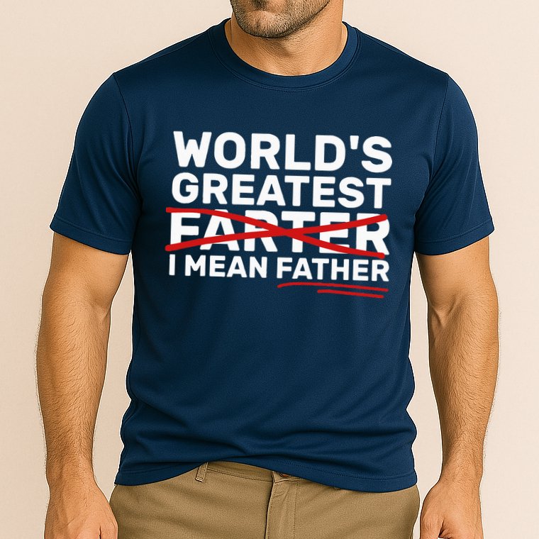 World's Greatest Farter I Mean Father Fathers Day Cooling Performance Crew T-Shirt