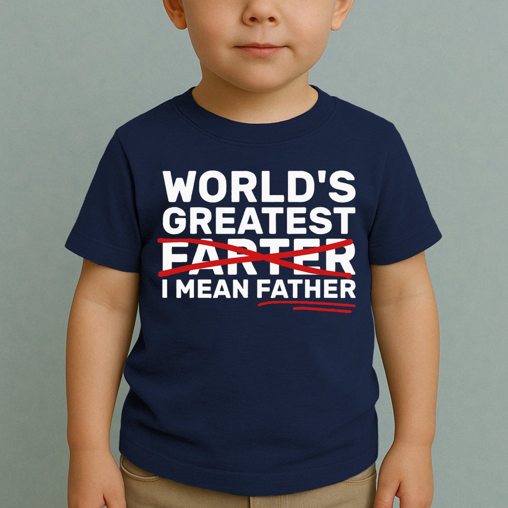 World's Greatest Farter I Mean Father Fathers Day Toddler T-Shirt