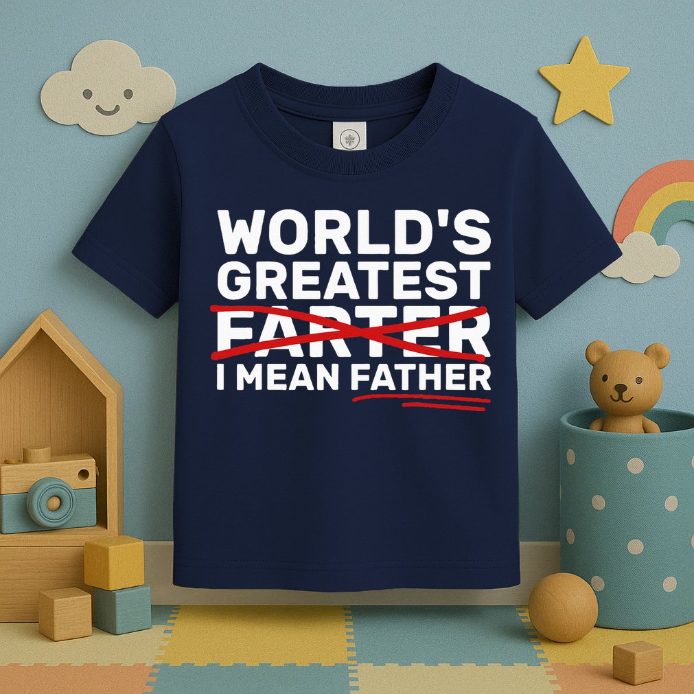 World's Greatest Farter I Mean Father Fathers Day Toddler T-Shirt