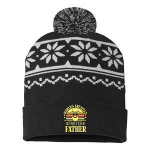 WorldS Greatest Farter Father USA-Made Snowflake Beanie