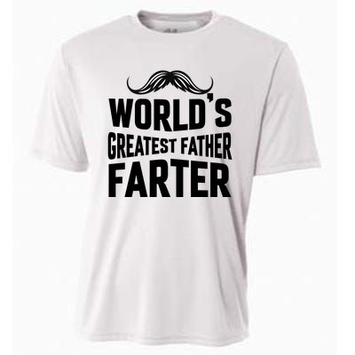 WorldS Greatest Father Farter Graphic Cooling Performance Crew T-Shirt