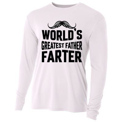 WorldS Greatest Father Farter Graphic Cooling Performance Long Sleeve Crew