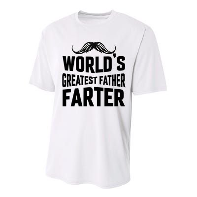 WorldS Greatest Father Farter Graphic Performance Sprint T-Shirt