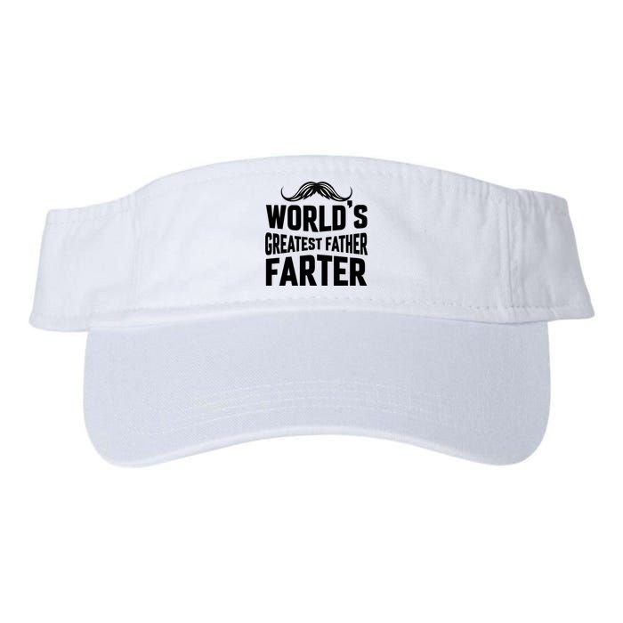 WorldS Greatest Father Farter Graphic Valucap Bio-Washed Visor