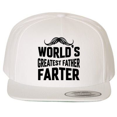 WorldS Greatest Father Farter Graphic Wool Snapback Cap