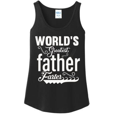 WorldS Greatest Father And Farter Ladies Essential Tank