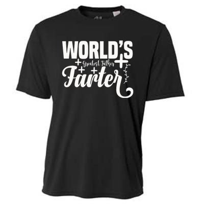 WorldS Greatest Father Farter Cooling Performance Crew T-Shirt