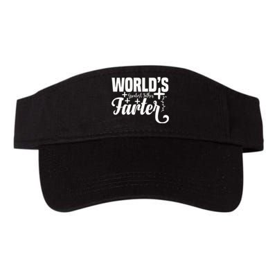 WorldS Greatest Father Farter Valucap Bio-Washed Visor