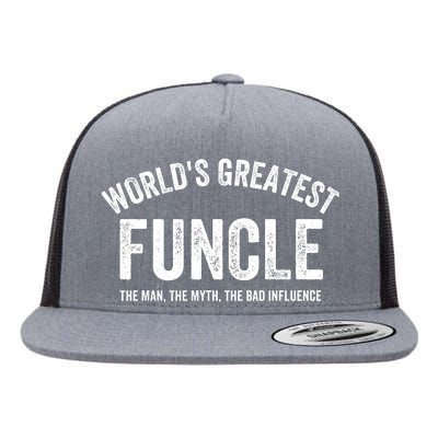 Worlds Greatest Funcle Funny Uncle Sarcastic Family Funny Uncle Best Uncle Flat Bill Trucker Hat