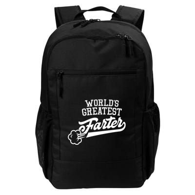 WorldS Greatest Farter Fart Dad Joke FatherS Day Great Gift Daily Commute Backpack