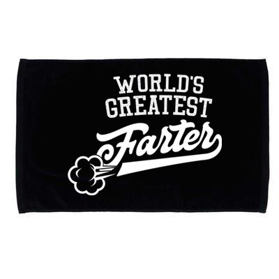 WorldS Greatest Farter Fart Dad Joke FatherS Day Great Gift Microfiber Hand Towel