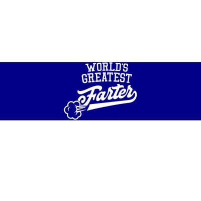 WorldS Greatest Farter Fart Dad Joke FatherS Day Great Gift Bumper Sticker