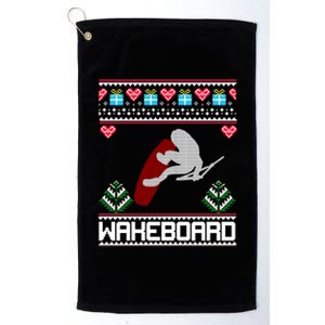 Wakeboard Gift Funny Christmas Funny Gift Platinum Collection Golf Towel