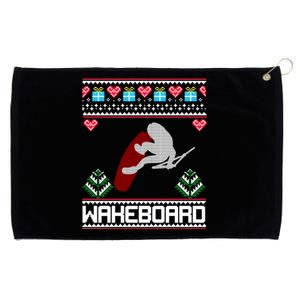 Wakeboard Gift Funny Christmas Funny Gift Grommeted Golf Towel