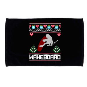 Wakeboard Gift Funny Christmas Funny Gift Microfiber Hand Towel