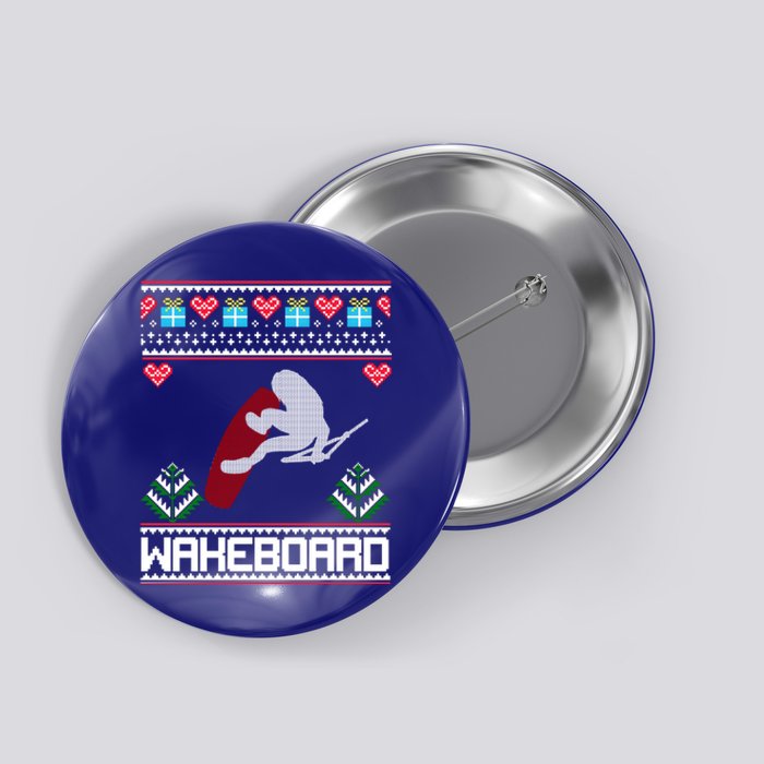 Wakeboard Gift Funny Christmas Funny Gift Button