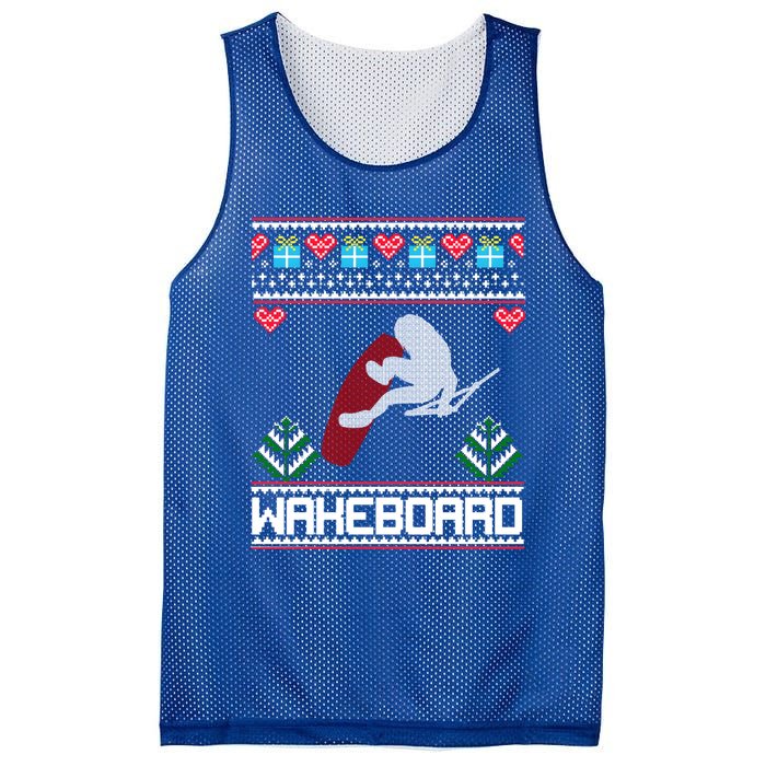 Wakeboard Gift Funny Christmas Funny Gift Mesh Reversible Basketball Jersey Tank