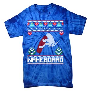 Wakeboard Gift Funny Christmas Funny Gift Tie-Dye T-Shirt