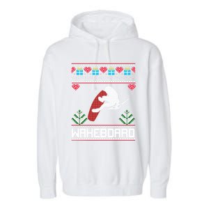 Wakeboard Gift Funny Christmas Funny Gift Garment-Dyed Fleece Hoodie