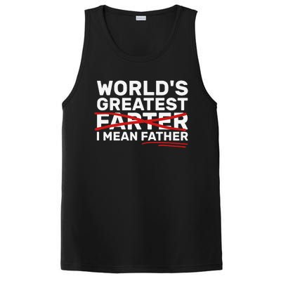 Worlds Greatest Farter I Mean Father Fathers Day PosiCharge Competitor Tank