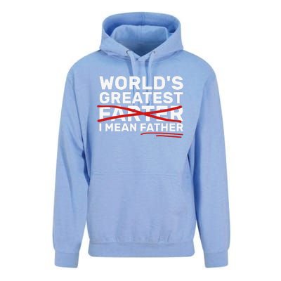 Worlds Greatest Farter I Mean Father Fathers Day Unisex Surf Hoodie