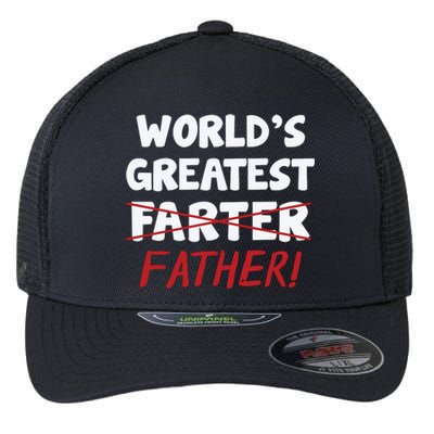 Worlds Greatest Farter Father's Day Flexfit Unipanel Trucker Cap