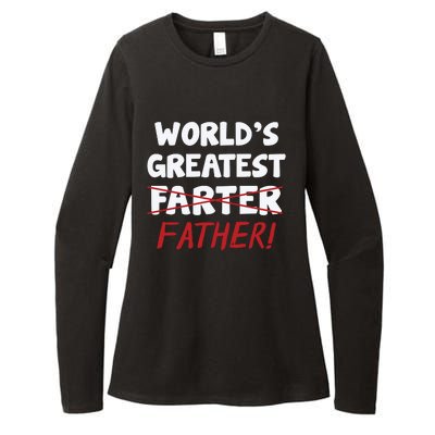 Worlds Greatest Farter Father's Day Womens CVC Long Sleeve Shirt