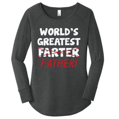 Worlds Greatest Farter Father's Day Women's Perfect Tri Tunic Long Sleeve Shirt