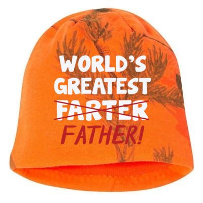 Worlds Greatest Farter Father's Day Kati - Camo Knit Beanie