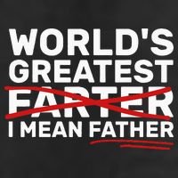 World's Greatest Farter I Mean Father Fathers Day Adult Drive Performance Visor